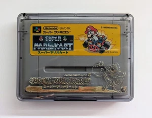 Super Mario Kart + Caja Metacrilato Oficial Super Mario World SUPER FAMICOM JAP - Imagen 1 de 3