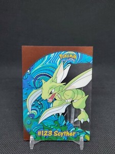 Scyther #123 Topps TV Animation Edition Clear PC9 VLP Pokemon Card