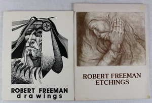 Robert Freeman Konvolut 2 Taschenbücher "Radierungen" & "Zeichnungen" !SIGNIERT! - Bild 1 von 2
