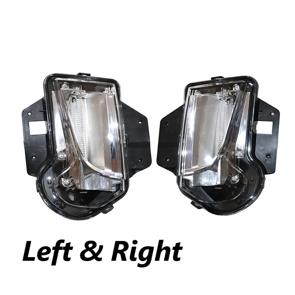 Left+Right Side For 2013-2017 Cadillac XTS LED Daytime Running Bumper Fog Lights - Imagem 1 de 4