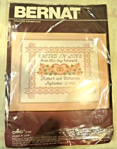 Unused - Vintage 1992-Bernet - DMC Floss - United In Love Kit, - Picture 1 of 3