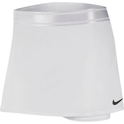 NEW! NIKE [L] Women's Court Dri-FIT Tennis/Golf Skirt/Skort 939320-101, White - Image 1 of 2