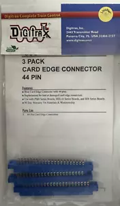 Digitrax - CARDEDGE CON 44PIN Paquete de 3 conectores de borde de tarjeta - Imagen 1 de 2