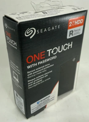 Seagate - STKY2000400 - 2 TB One Touch Portable Hard Drive 2.5" External - Black - Image 1 of 4