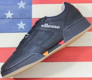 Scarpe da tennis Ellesse Piacentino 2.0 da uomo in pelle AM nero/arancione/rosso [6-10307] - Foto 1 di 12