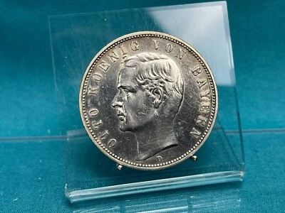 BAYERN 5 MARK 1898 D - OTTO - J. 46 - SILBER - SIEHE ERHALTUNG - #2 - Bild 1 von 2