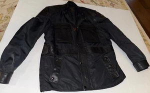 Chaqueta de motociclista Hein Gericke para hombre L negra de cuero pesado/nailon - Imagen 1 de 23