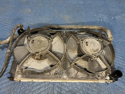 Conjunto de par de pila de radiador y ventilador de refrigeración Porsche 944 1983-1985 OEM #2498EM Foto 1 de 4