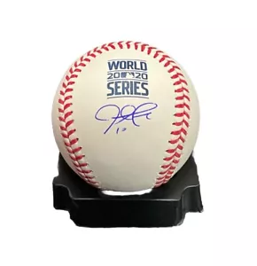 JUSTIN TURNER DODGERS 2020 WS CHAMP SIGNED 2020 WORLD SERIES BASEBALL PSA ITP - Picture 1 of 4