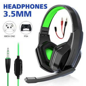 Gaming Headset Bluetooth Wired 3.5mm Wired Headphone Mic for Game Console - Picture 1 of 20
