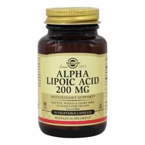 Solgar Alpha Lipoic Acid 200 mg 50 Vegetable Capsules Exp 06/2026- FREE SHIPPING - Picture 1 of 1