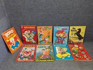 Whitman Vintage Coloring Book lot of 9 - some coloring - Picture 1 of 7
