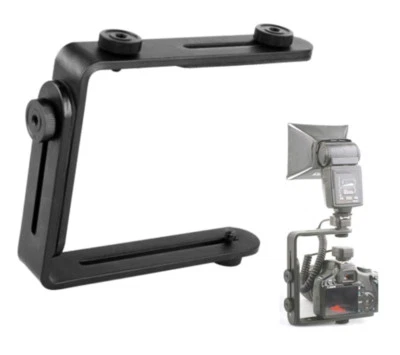 Variable Winkel Blitzschiene L-Form Flash Blitzhalter Blitz Schiene LC2618 - Bild 1 von 4