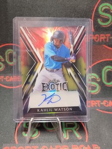2023 Leaf Exotic Baseball - Kahlil Watson - Crystal Parrot Refractor Auto /8 