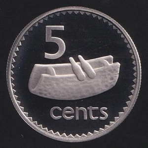 Fiji 1980 Five Cents 5c Elizabeth II - Proof (FDC) - Bild 1 von 3