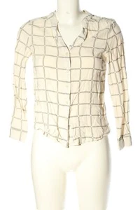 PRIMARK Blusa-camisa Mujeres Talla EU 36 blanco puro-negro look casual - Imagen 1 de 5