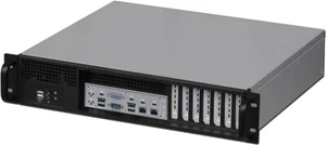 2U (Front Access) (mATX/ITX) (2 x 3,5 Zoll + 4x2,5 Zoll Festplatte (Rackmount Chassis) (D13,78 Zoll Gehäuse) NEU - Bild 1 von 13