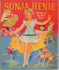MUÑECAS DE PAPEL SONJA HENIE 1941 VINTAGE SIN CORTAR ~ #1 MEJOR VENDEDOR DE REPRODUCCIÓN ~ PRECIOSAS - Imagen 1 de 10