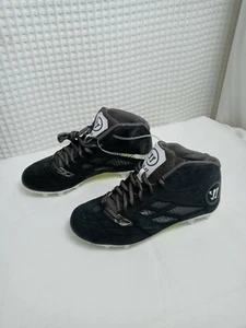 Warrior Burn 8.0 Lacrosse Cleats Kid's Size 4.5 -Black/ White/ Green - Picture 1 of 5