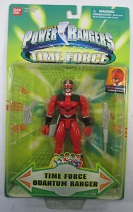 NUOVO Power Rangers "TIME FORCE QUANTUM RANGER" Modellino Rosso BANDAI 2000 RARO - Foto 1 di 2