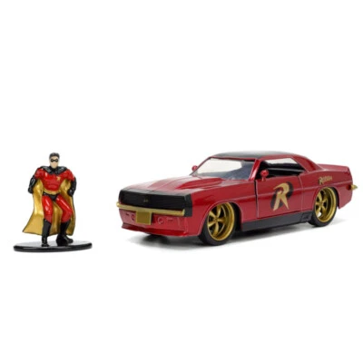 1:32 Jada - Batman (comics) - 1969 Chevy Camaro with Robin Figure - Image 1 of 3