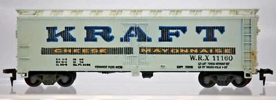 HO 1:87 Scale Mantua Kraft Cheese and Mayonnaise Refirgerator Train Car #11160 - Image 1 of 4