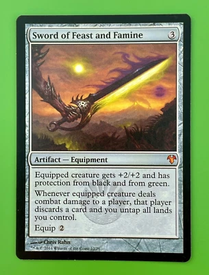 MTG Sword of Feast and Famine - Modern Event Deck Singles 10/26 Regular Mythic - Image 1 of 2