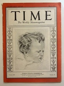MAGAZINE: 1932 - TIME - Charles Lindbergh Baby Kidnapping - Picture 1 of 15