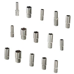 TIEFE STECKSCHLÜSSEL 1/2" Antrieb metrisch 10-32 mm lange Reichweite Steckschlüssel CR-V Stahl - Bild 1 von 1