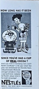 NESTLES - Sweet Milk Cocoa - Very Best Chocolate! 1962 VTG Print Ad - Picture 1 of 1