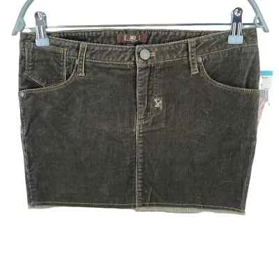 JLO By Jennifer Lopez Dark Brown Corduroy Short Skirt EUR 42 IT 46 UK 14 W31 - Imagem 1 de 4