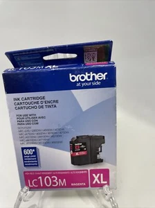 GENUINE Brother LC103M XL Magenta Ink High Yield Cartridge, NEW Vacuum Sealed - Picture 1 of 2