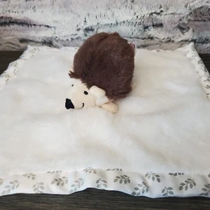 Parent's Choice 12 x 12 Zoll brauner Igel Stachelschwein verliebter Satinrücken mit Blättern - Bild 1 von 4