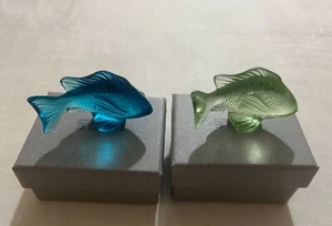 Lalique Kristall Fischfiguren - Bild 1 von 1