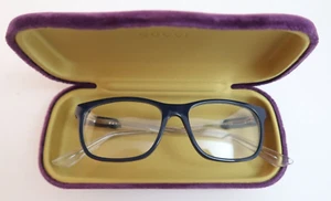 Gucci Reading Glasses Blue Frame GG0490O 004 53 17 150 Made in Italy VEO12BODYN - Picture 1 of 11