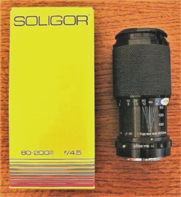 Soligor CD Objektiv für Konica – EE Zoom + Macro 80-200 mm 1:4,5  Neu & OVP  - Bild 1 von 4