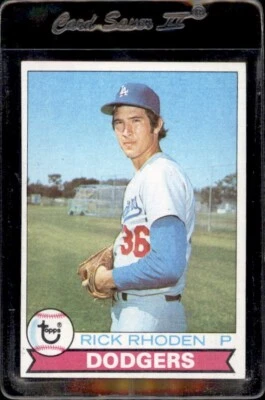 1979 Topps #145 Rick Rhoden Los Angeles Dodgers - Nice Card - Image 1 of 2