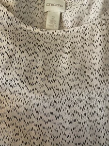 Chico's Womens Shirt Blouse Size 2- Gorgeous! - Picture 1 of 4