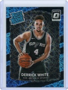 2017-18 Donruss Optic Basketball Black Velocity Prizm Rookie #172 Derrick White 