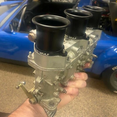 Bocinas de aire Ross Wulf Billet Velocity Stack para Porsche 911 Weber 46 IDA/PMO 3bbl Foto 1 de 4