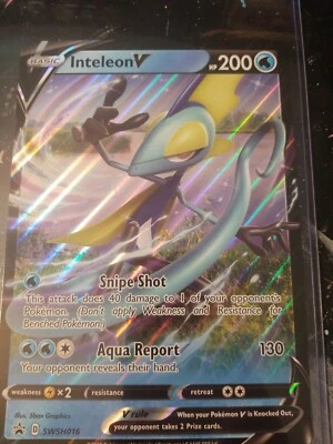 Pokemon JUMBO/OVERSIZED Card Inteleon V. SWSH016 - Image 1 of 2