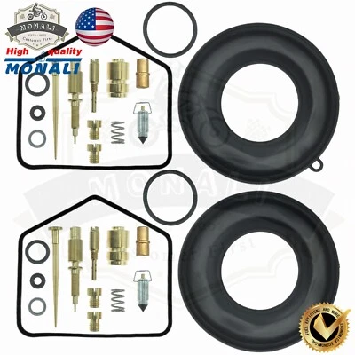 stock Set of 2 Carburetor Rebuild Kit CJ360 CB360 CL360 SLIDE DIAPHRAGM Jets Foto 1 de 4