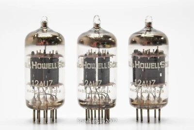 3 tubos de vacío Bell & Howell - India / 12AU7 / KT1 Foto 1 de 2