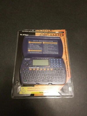 Sharp EL-6790P Memo Master Organizador Electrónico Portátil Retroiluminado PC Enlace NUEVO Foto 1 de 2