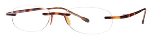 Scojo New York Gels Reading Glasses Rimless Lightweight 71517 Tortoise +1.75