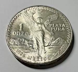 1985 MEXIKO SILBER .999 1 UNZE LIBERTAD MÜNZE - Bild 1 von 4