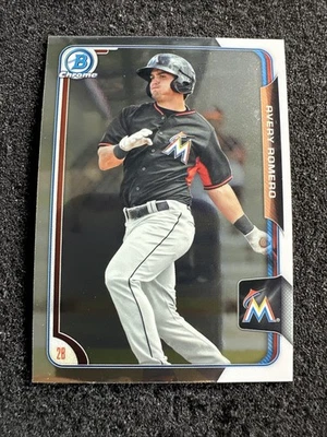 AVERY ROMERO #BCP79 2015 Bowman Chrome Baseball QTY Miami Marlins - Image 1 of 3
