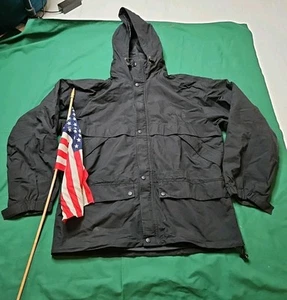Timberland Weathergear Waterproof Jacket Rain Gear Windbreaker Roll-up Hood LG - Picture 1 of 9