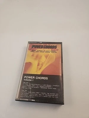 POWER CHORDS (VOL 1) Cassette Tape 1987 Compilation OVERKILL TESTAMENT MANOWAR - Image 1 of 4