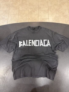 Balenciaga Tape Tee Silber Schwarz - Bild 1 von 6